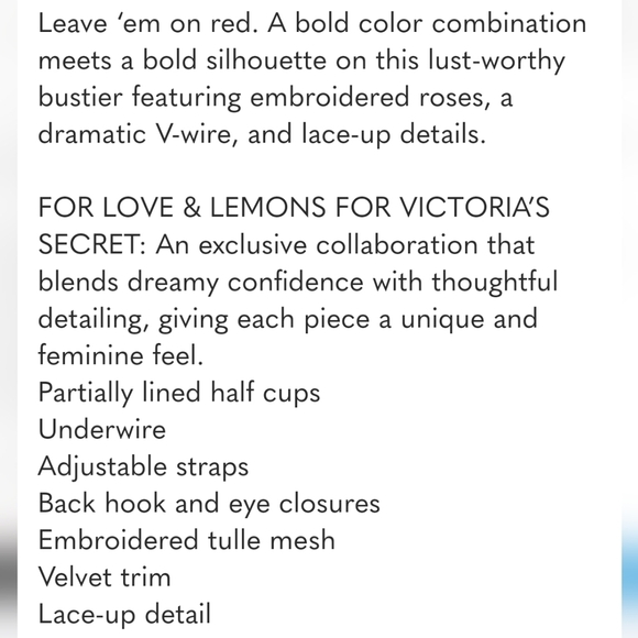 New!For Love and Lemons Ivy Corset Top - Picture 14 of 15